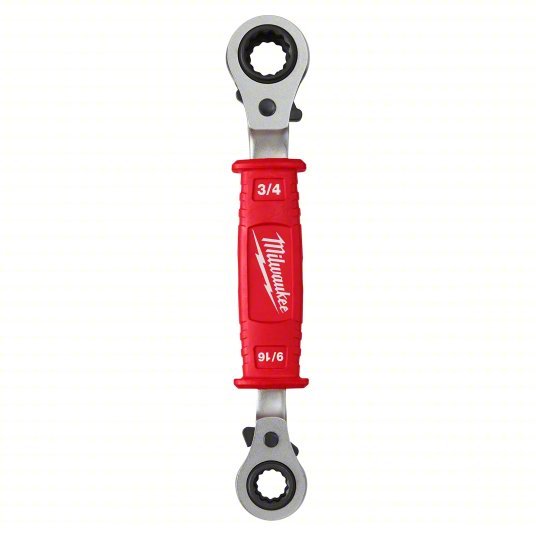 Milwaukee 48-22-9212 Insulating Box Wrench Forged Steel, Natural, 1/2 in_9/16 in_5/8 in_3/4 in Head Size, Std