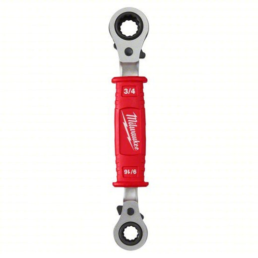 Milwaukee 48-22-9212 Insulating Box Wrench Forged Steel, Natural, 1/2 in_9/16 in_5/8 in_3/4 in Head Size, Std