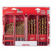 Milwaukee 48-89-0012 Jobber Length Drill Set 1/2 in Smallest Drill Bit Size, 1/16 in Largest Drill Bit Size - Redwood.KV21R665