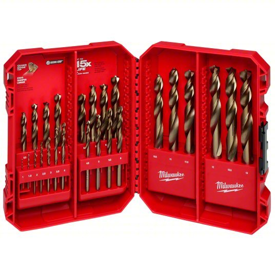Milwaukee 48-89-2531 Drill Bit Set 1 mm Smallest Drill Bit Size, 13 mm Largest Drill Bit Size, 25 Drill Bits