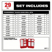 Milwaukee 48-89-2802 Jobber Length Drill Set 1/2 in Smallest Drill Bit Size, 1/16 in Largest Drill Bit Size