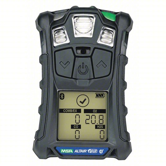 MSA 10178557 Multi-Gas Detector 95 dB @ 1 ft (30 cm), IP68, ALTAIR 4XR, Rechargeable Lithium, CO/H2S/O2
