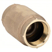Simmons 506SB Check Valve Poppet, Inline Valve Body, 2 in Pipe Size, FNPT x FNPT, Silicon Bronze, Female