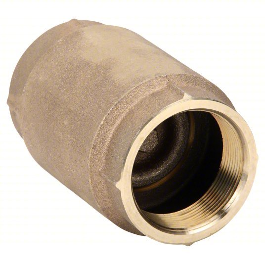 Simmons 506SB Check Valve Poppet, Inline Valve Body, 2 in Pipe Size, FNPT x FNPT, Silicon Bronze, Female