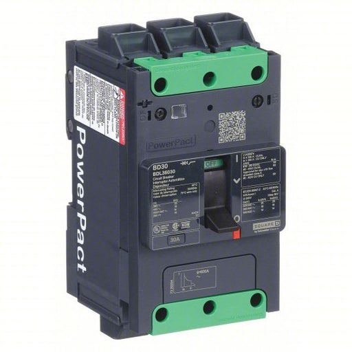 Square D BDL36030 Molded Case Circuit Breaker 30 A Amps, 25kA at 277/408V AC, Fixed, Everlink Lug Both Ends, ABC - Redwood.KV482D36