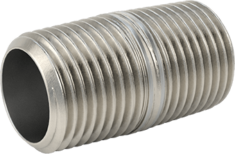 McMaster 4830K172 Standard-Wall 304/304L Stainless Steel Pipe Nipple Threaded on Both Ends, 1/2 NPT, 1-1/2" Long