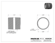 McMaster 4830K284 Standard-Wall 304/304L Stainless Steel Pipe Nipple Threaded on Both Ends, 2 NPT, 2-1/2" Long