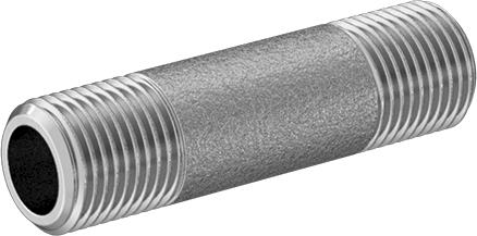 McMaster 4830K112 Standard-Wall 304/304L Stainless Steel Pipe Nipple Threaded on Both Ends, 1/8 NPT, 1-1/2" Long