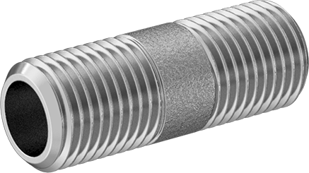 McMaster 4830K132 Standard-Wall 304/304L Stainless Steel Pipe Nipple Threaded on Both Ends, 1/4 NPT, 1-1/2" Long