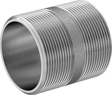 McMaster 4830K284 Standard-Wall 304/304L Stainless Steel Pipe Nipple Threaded on Both Ends, 2 NPT, 2-1/2" Long