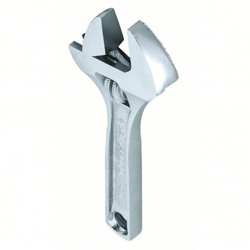 Proto J712A Adjustable Wrench Alloy Steel, Chrome, 12 in Overall Lg, 1 9/16 in Jaw Capacity, Plain Grip
