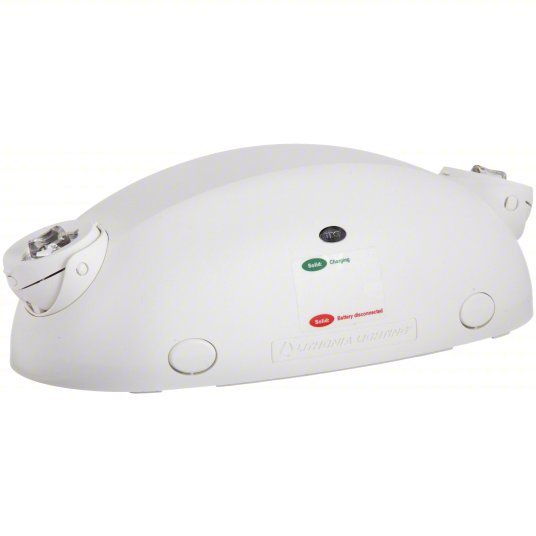 Lithonia ELM2L M12 Emergency Light LED, Damp Location Rated, 1.2 W Lamp Watt, 120/277V AC, 4.8 W Emergency Watt, White