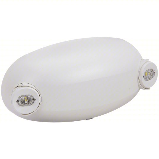 Lithonia ELM2L M12 Emergency Light LED, Damp Location Rated, 1.2 W Lamp Watt, 120/277V AC, 4.8 W Emergency Watt, White