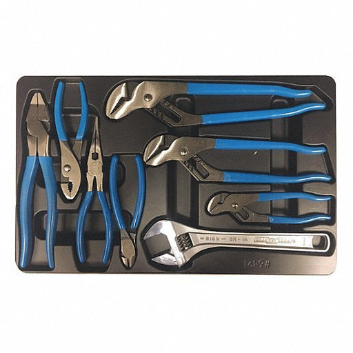 Channellock GS-27 Plier Sets, 8 Pliers, Std Cushion Grip, Manual, 6 - 9 Pliers Range