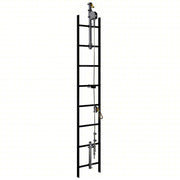 Lad-Saf 6118050 Cable Vertical Safety System Trailing, Steel, Auto, 50 ft Lifeline Lg, 620 lb Capacity