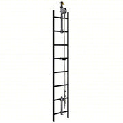 Lad-Saf 6118030 Cable Vertical Safety System Trailing, Steel, Auto, 30 ft Lifeline Lg, 620 lb Capacity