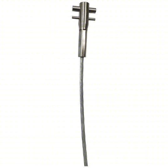 Lad-Saf 6118050 Cable Vertical Safety System Trailing, Steel, Auto, 50 ft Lifeline Lg, 620 lb Capacity