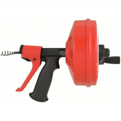 Ridgid POWER SPIN+ Drain Cleaner 25 ft Cable Lg, Power Drill Compatible, 1/4 in Cable Dia, Bulb Head