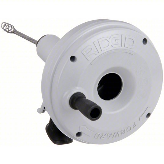 Ridgid 57038 Drain Cleaner 25 ft Cable Lg, 1/4 in Cable Dia, Bulb Head, For Drain Lines Fixture Type