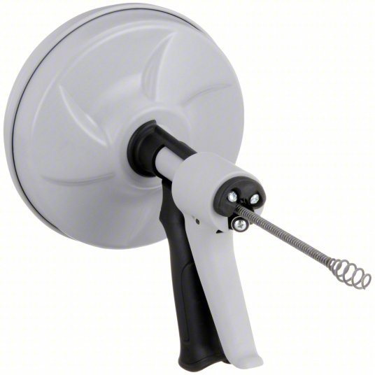 Ridgid 57038 Drain Cleaner 25 ft Cable Lg, 1/4 in Cable Dia, Bulb Head, For Drain Lines Fixture Type