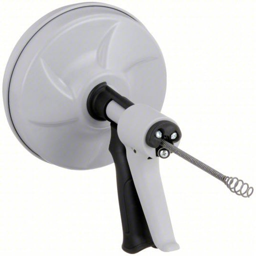 Ridgid 57038 Drain Cleaner 25 ft Cable Lg, 1/4 in Cable Dia, Bulb Head, For Drain Lines Fixture Type