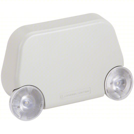 Lithonia EU2L M12 LED, Damp Location Rated, 0.75 W Lamp Watt, 120/277V AC, 2 W Emergency Watt, White