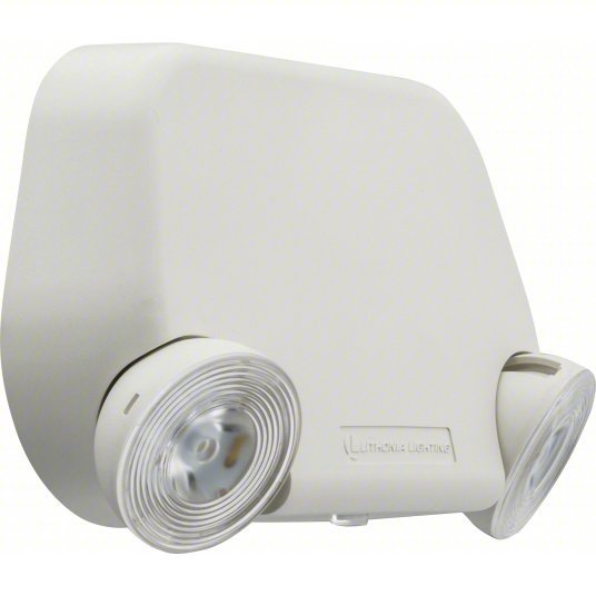Lithonia EU2L M12 LED, Damp Location Rated, 0.75 W Lamp Watt, 120/277V AC, 2 W Emergency Watt, White