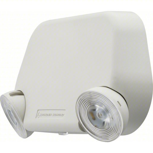 Lithonia EU2L M12 LED, Damp Location Rated, 0.75 W Lamp Watt, 120/277V AC, 2 W Emergency Watt, White
