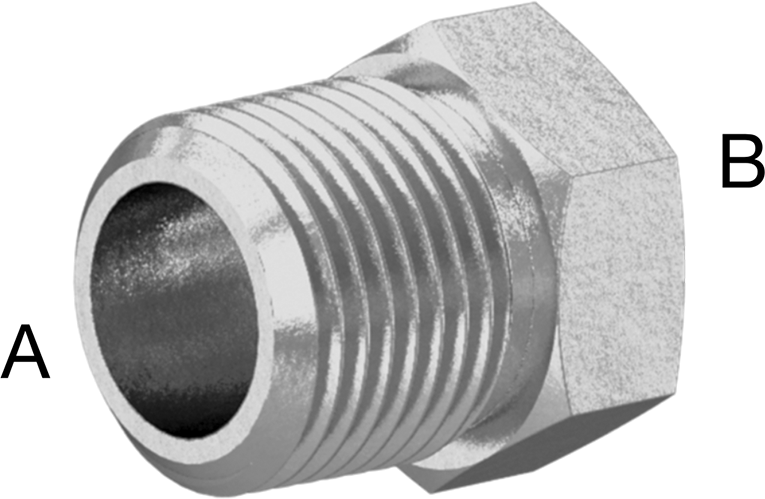 McMaster 48805K525 Precision Extreme-Pressure 316 Stainless Steel Fitting Bushing Reducing Adapter, 3/8 Male x 1/4 Female NPT