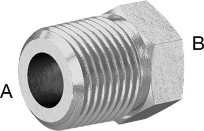 McMaster 48805K527 Precision Extreme-Pressure 316 Stainless Steel Fitting Bushing Reducing Adapter, 1/2 Male x 1/4 Female NPT
