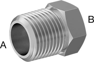 McMaster 48805K528 Precision Extreme-Pressure 316 Stainless Steel Fitting Bushing Reducing Adapter, 1/2 Male x 3/8 Female NPT