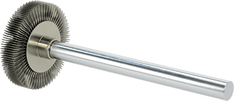 McMaster 4888A6 Steel Wheel Brush with Shank, 3/4" Diameter, 1/8" Thick