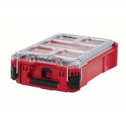 Milwaukee 48-22-8435 Tool Case 9 7/8 in Wd, 15 1/4 in Dp, 4 5/8 in Ht, Plastic, 5 Compartments, Red