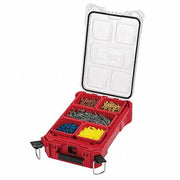Milwaukee 48-22-8435 Tool Case 9 7/8 in Wd, 15 1/4 in Dp, 4 5/8 in Ht, Plastic, 5 Compartments, Red