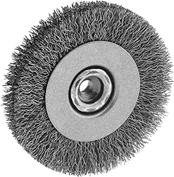 McMaster 4896A75 Wheel Brush for Angle Grinders 4" Diameter with M10 x 1.25 Threaded Arbor