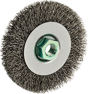 McMaster 4896A75 Wheel Brush for Angle Grinders 4" Diameter with M10 x 1.25 Threaded Arbor