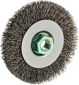 McMaster 4896A75 Wheel Brush for Angle Grinders 4" Diameter with M10 x 1.25 Threaded Arbor