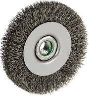 McMaster 4896A75 Wheel Brush for Angle Grinders 4" Diameter with M10 x 1.25 Threaded Arbor