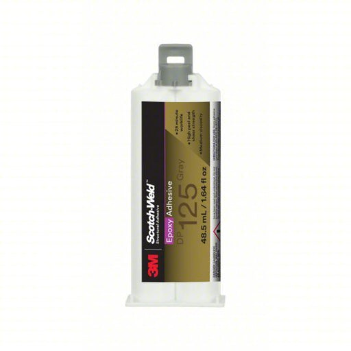 3M 125 Epoxy Adhesive DP125, Ambient Cured, 48.5 mL, Dual - Cartridge, Gray, Gel - Redwood.KV489J93