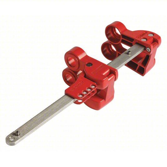 Brady 149228 Blind Flange Lockout Device For 3 in Max Flange Wd, Aluminum/Steel