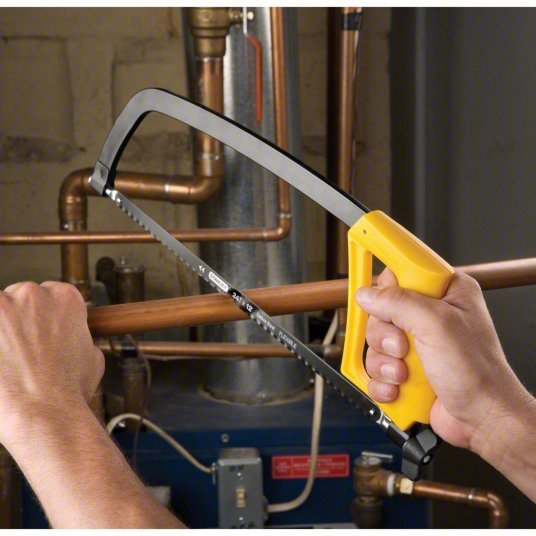 Stanley STHT20138 Hacksaw 12 in Blade Lg, Steel, 17 3/4 in Overall Lg, 24, Multi-Component