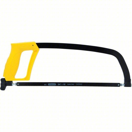 Stanley STHT20138 Hacksaw 12 in Blade Lg, Steel, 17 3/4 in Overall Lg, 24, Multi-Component