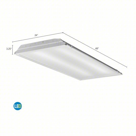 Lithonia 2GTL4 LP840 Recessed Troffer 39 W Max. Fixture Watt, 4000K, 4,000 lm, 2 Lamp T8, No Sensor
