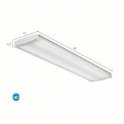 Lithonia LBL4 LP840 LED Wraparound Fixture 32 W Max. Fixture Watt, 4000K, 4,253 lm, 3 Lamp T8
