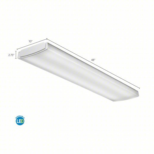 Lithonia LBL4 LP840 LED Wraparound Fixture 32 W Max. Fixture Watt, 4000K, 4,253 lm, 3 Lamp T8