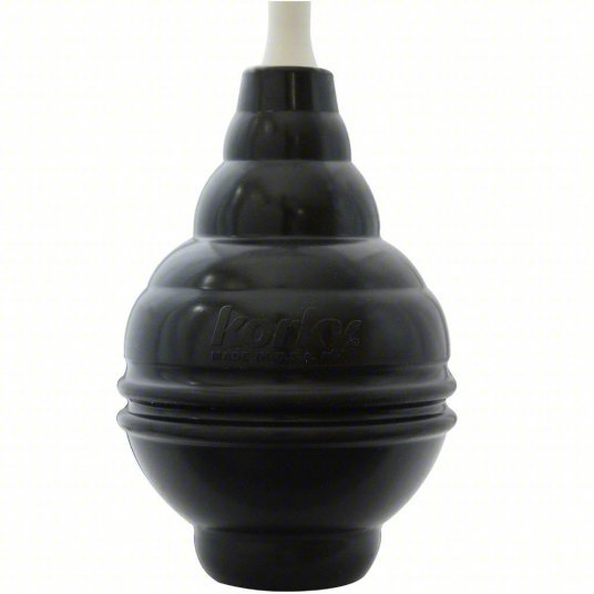 Korky 99-4A Plunger Flange, Rubber, 15 in Handle Lg, 6 in Max Dia, For Use With Toilets