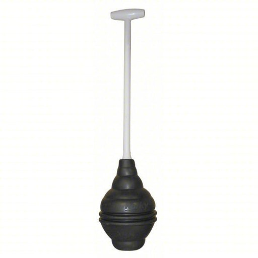 Korky 99-4A Plunger Flange, Rubber, 15 in Handle Lg, 6 in Max Dia, For Use With Toilets