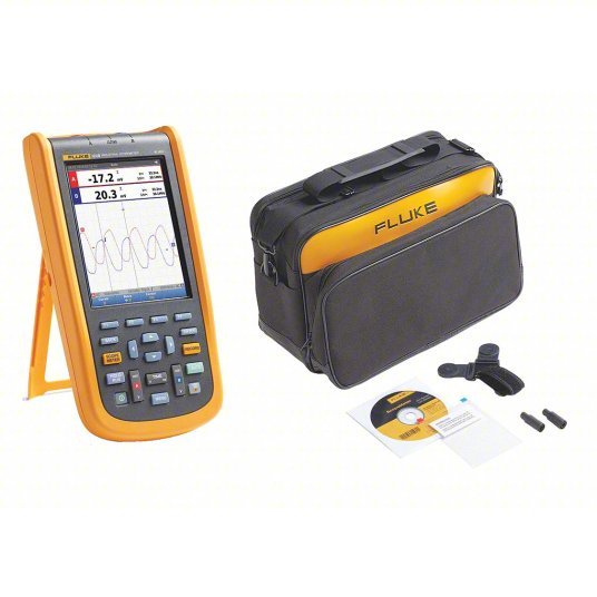 FLUKE-124BS/WWG Compact Handheld Oscilloscope Compact Digital Oscilloscopes, Fully Isolated, Repeat, True RMS