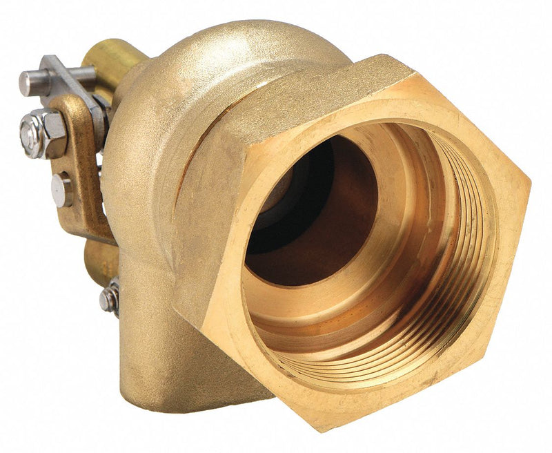 Bob R605T-1-1/2 Float Valve, Angle Brass Body, 1-1/2 in FNPT, Horizontal Piping