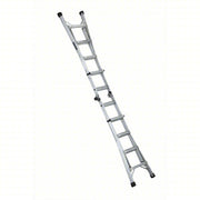 Louisville L-2098-17 Multipurpose Ladder, Extension, Scaffold, Staircase, Stepladder Configuration, 15 ft, Aluminum